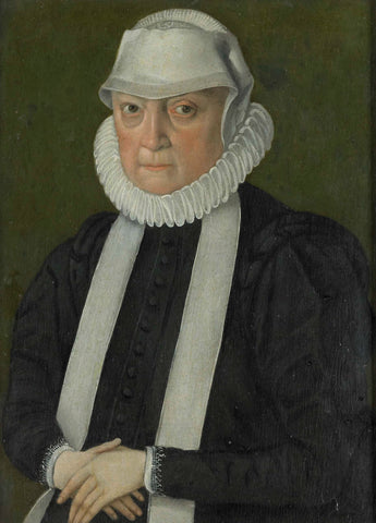 Portrait of a Woman, probably Anna Jagellonia, Queen of Poland, anonymous (possibly), 1570 - 1580 Canvas Print