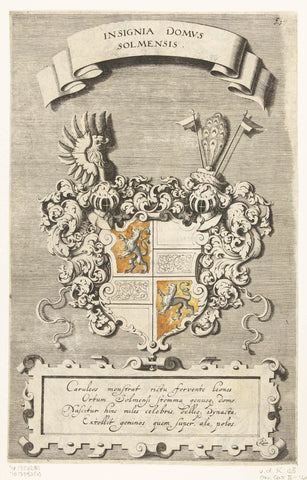 Coat of arms of the duke of Solms, Michiel le Blon, 1628 Canvas Print