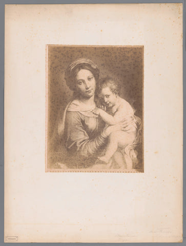 Photo reproduction of painting Madonna and Child by Sasso Ferrato [?], S. Maria Formosa in Venice, Carlo Naya (possibly), c. 1860 - c. 1880 Canvas Print