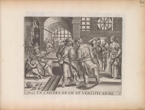 Visits of the prisoners, Maerten de Vos, 1643 Canvas Print