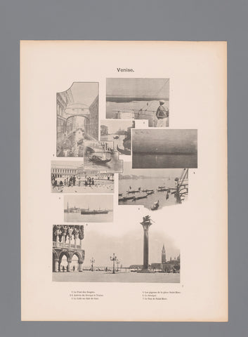 Seven Views of Venice, anonymous, c. 1893 - in or before 1898 Canvas Print