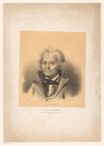 Portret van Jacob Former, anonymous, 1858 Canvas Print