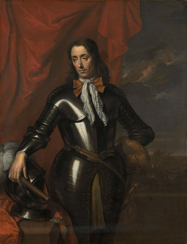 Isaac de l'Ostal de Saint-Martin (c 1629-96), Councillor of the Dutch East Indies and Commander of the Garrison at Batavia, Jan de Baen (attributed to), 1650 - 1702 Canvas Print