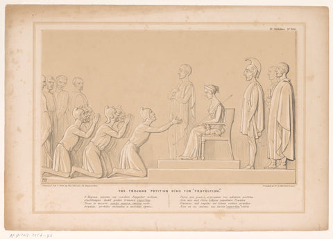 Cartoon with Dido and the Trojans, John Doyle, 1846 Canvas Print