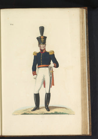 Lieutenant-Colonel van den Generaal-Kwartiermeester Staf, in gala kit, Dirk Sluyter, 1823 Canvas Print