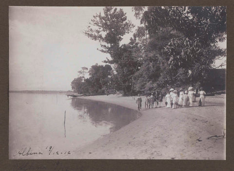 On the riverbank in Albina, anonymous, 1912 Canvas Print