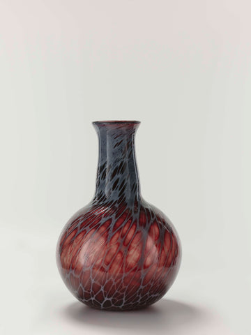 Vase with oxblood red and white Überfang, Royal Leerdam Crystal, 1928 - 1929 Canvas Print