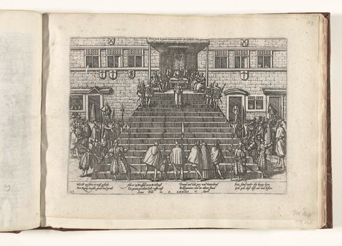 Proclamation of the second General Pardon, 1574, Frans Hogenberg, 1574 - 1576 Canvas Print