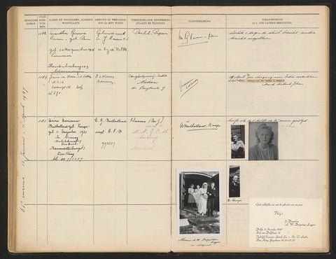 Sheet 143 from Studbook of the Pupils of the Colonial School for Girls and Women in 's-Gravenhage part II (1930-1949), anonymous, 1947 Canvas Print