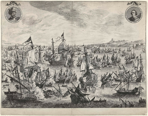 Battle of focchies in 1649, Pieter Nolpe, 1649 - 1651 Canvas Print