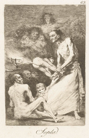 Bladder, Francisco de Goya, 1797 - 1799 Canvas Print