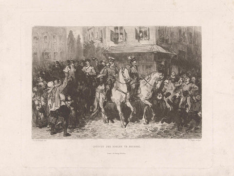 Entry of the nobles at Brussels, 1566, William Unger, 1871 - 1873 Canvas Print