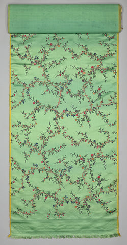 Silk Fabric with Colourful Painted Floral Pattern, anonymous, c. 1775 - c. 1800 Canvas Print