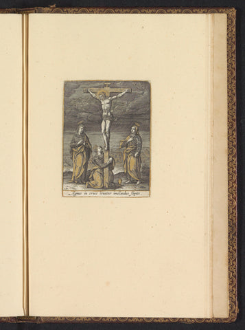 Christ on the Cross, Adriaen Collaert, c. 1580 - c. 1590 Canvas Print