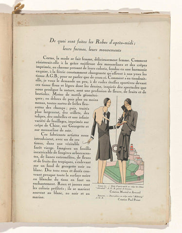 Art - Goût - Beauté, Feuillets de l' elegance féminine, March 1929, No. 103, 9th Year, p. 15, Charles Goy, 1929 Canvas Print