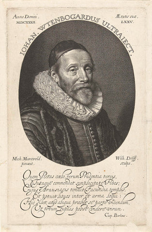 Johannes Wtenbogaert, Willem Jacobsz. Delff, 1632 Canvas Print