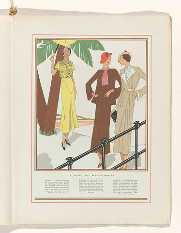 Art - Goût - Beauté, Feuillets de l' elegance féminine, March 1932, No. 139, 12th Year, p. 17, anonymous, 1932 Canvas Print