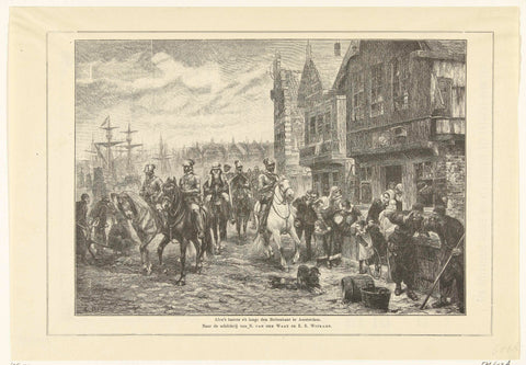 Alva leaves Amsterdam, 1573, Emil Ost, 1883 - 1885 Canvas Print