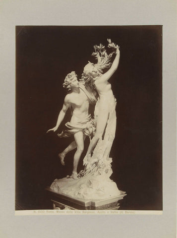 Sculpture of Apollo and Daphne, anonymous, c. 1880 - c. 1904 Canvas Print