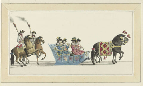 Fourteenth sled, Abraham Delfos, 1776 Canvas Print