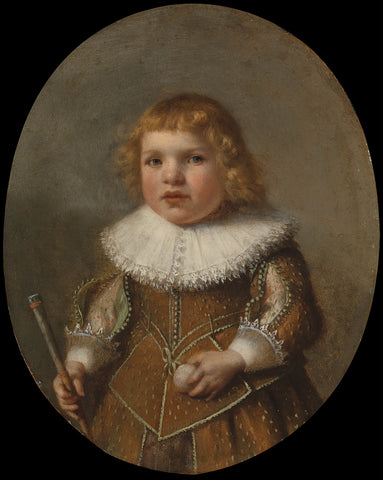 Portrait of Samuel Cornelisz van Esch, anonymous (possibly), 1632 Canvas Print