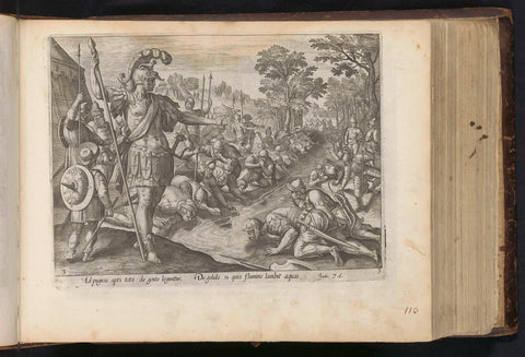Selection of Gideon's men, anonymous, Maerten de Vos, 1646 Canvas Print
