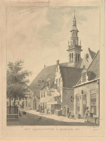 Zijlklooster in Haarlem, Walraad Nieuwhoff, 1800 - 1837 Canvas Print