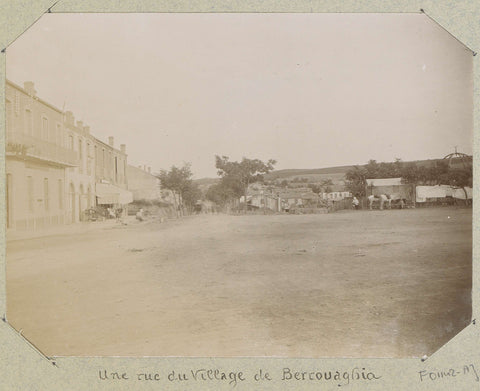 Street in Berrouaghia (Algeria), seen from the railway station, Marotte (photographer), 1895 Canvas Print