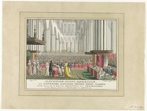 Baptism of Ernst Casimir of Orange-Nassau, 1822, Jacob Plügger, 1822 Canvas Print