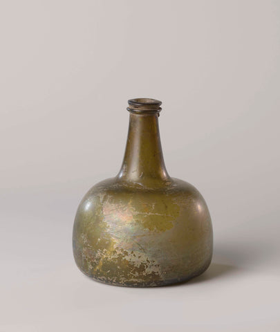 Bottle with spherical body, anonymous, c. 1700 - c. 1725 Canvas Print