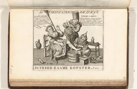 De vreedzame kopster, 1713, Abraham Allard (attributed to), 1713 Canvas Print