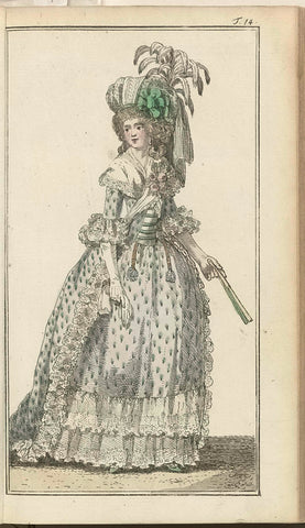 Journal des Luxus und der Moden 1788, Band III, T.14, Friedrich Justin Bertuch, 1788 Canvas Print