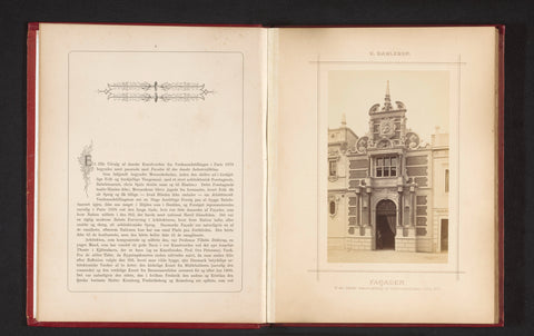 View of a Danish-style façade at the Paris World's Fair in 1878, designed by Vilhelm Dahlerup, Johannes Jaeger, 1878 Canvas Print