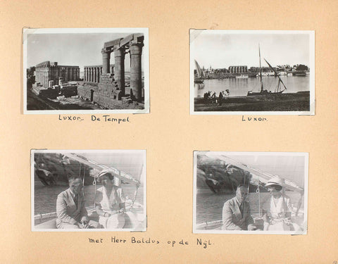 Luxor and on the Nile, anonymous, 1936 Canvas Print