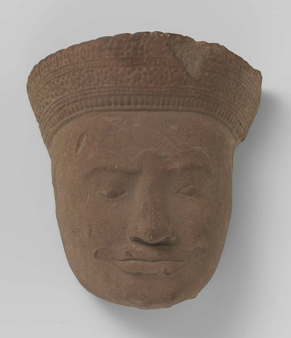 Head of a deity, anonymous, 1175 - 1250 Canvas Print