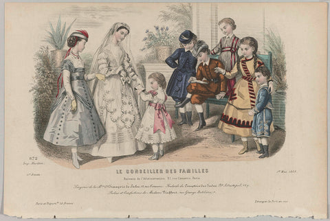 Le Conseiller des Familles, 1 mai 1868, No. 872, 11e année : Lingerie de la Mon.St François (...), anonymous, 1868 Canvas Print