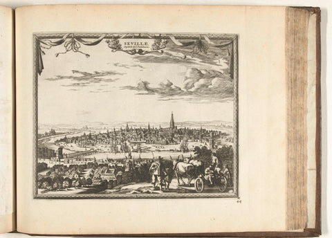 View of Seville, 1726, anonymous, 1726 Canvas Print