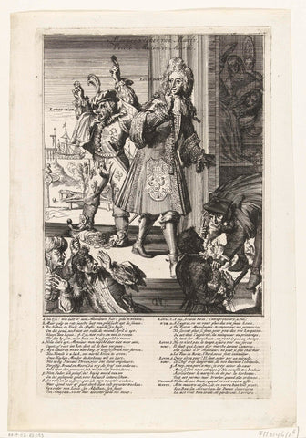 Cartoon on the bribed Margrave of Baden-Baden, 1707, anonymous, 1707 Canvas Print