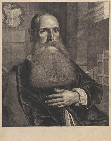 Portrait of Willem de Rijck, Cornelis Visscher (II), 1655 Canvas Print