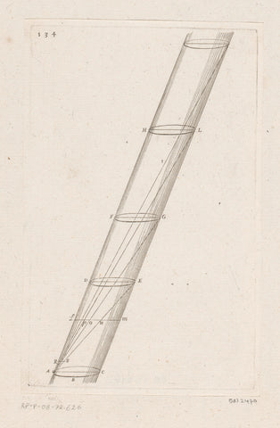 Cylinder depicting the rotation of the Earth, Sébastien Leclerc (I), 1706 Canvas Print