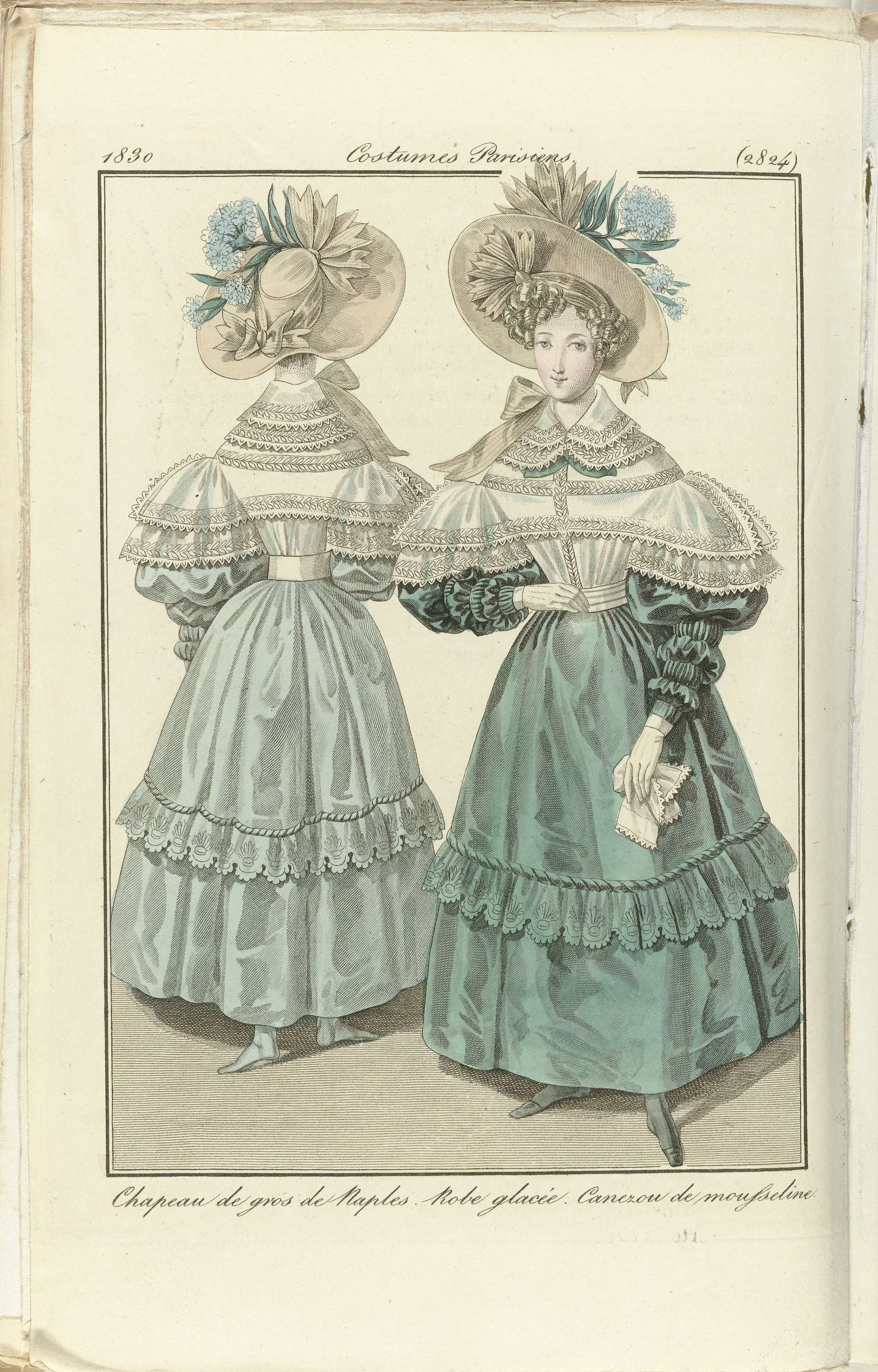 Journal des Dames et des Modes 1830, Costumes | CanvasPrints.com