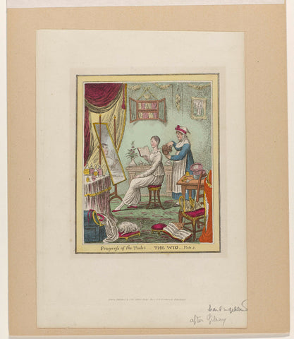 Progress of the Toilet: The Wig, James Gillray, c. 1815 - c. 1820 Canvas Print