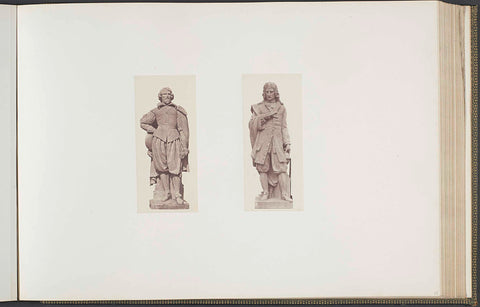 Plaster models for sculptures on the Palais du Louvre: left 