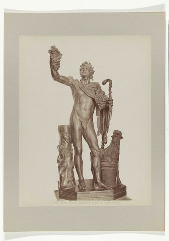 Sculpture of Rode Faun, anonymous, c. 1880 - c. 1904 Canvas Print