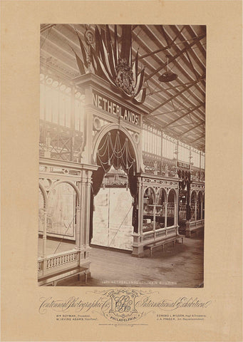 Dutch pavilion at the International Exhibition in Philadelphia, 1876, Centennial Photographic Company, 1876 Canvas Print