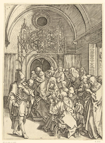 Circumcision of Christ, Marcantonio Raimondi, 1510 - 1515 Canvas Print