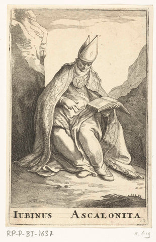 Saint Jubinus of Ascalon, Frederick Bloemaert, after 1636 - c. 1670 Canvas Print