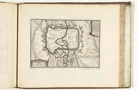 Map of Haguenau, 1726, anonymous, 1726 Canvas Print