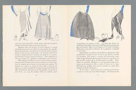 Gazette du Bon Ton, 1921 - No. 9, P. 274-275: single-length skirts, Zyg-Brunner, 1921 Canvas Print