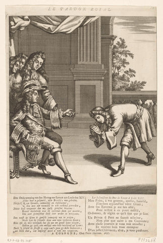 Het Koninklijke Pardon, 1697, anonymous, 1697 Canvas Print